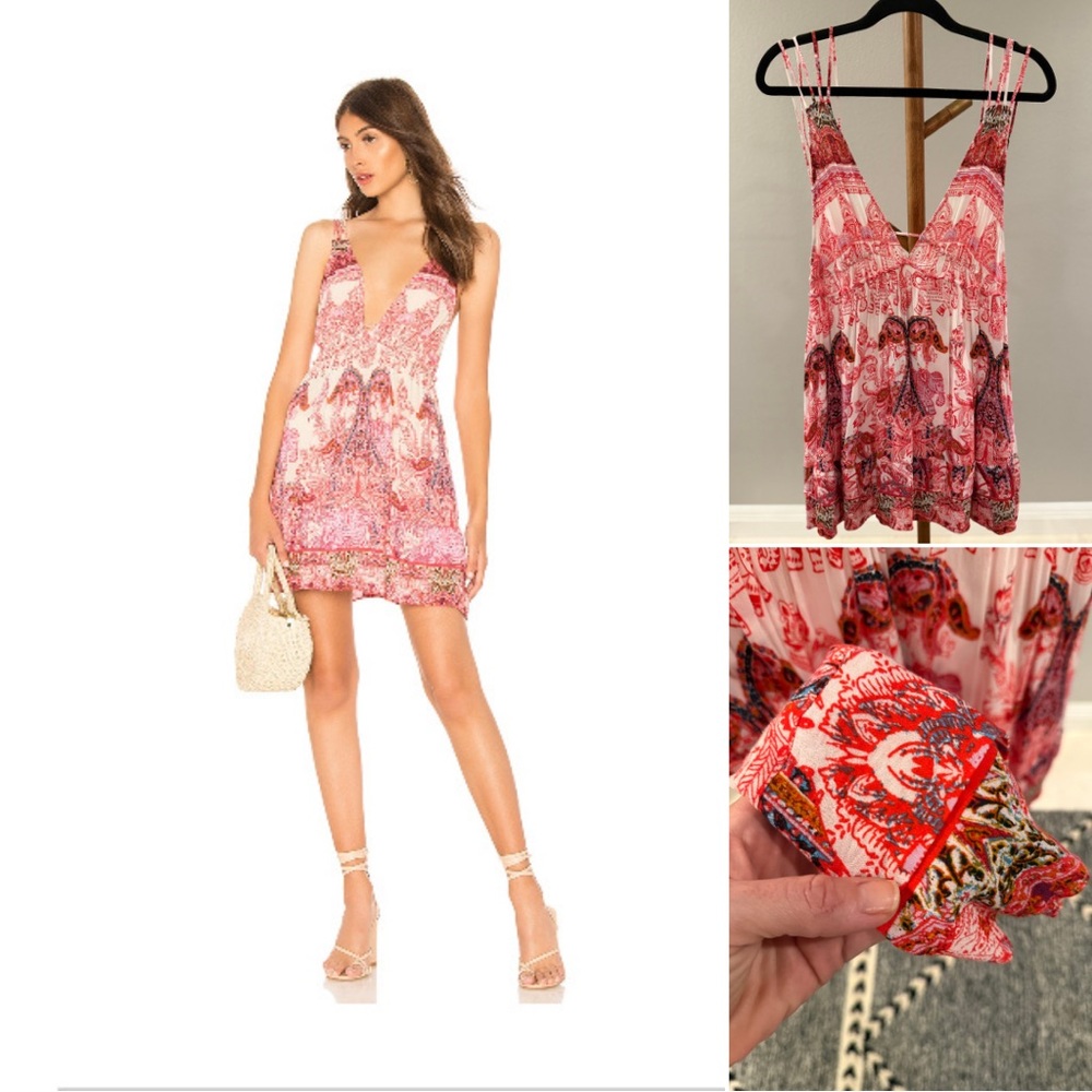 Free People Me To You Printed Mini Dress